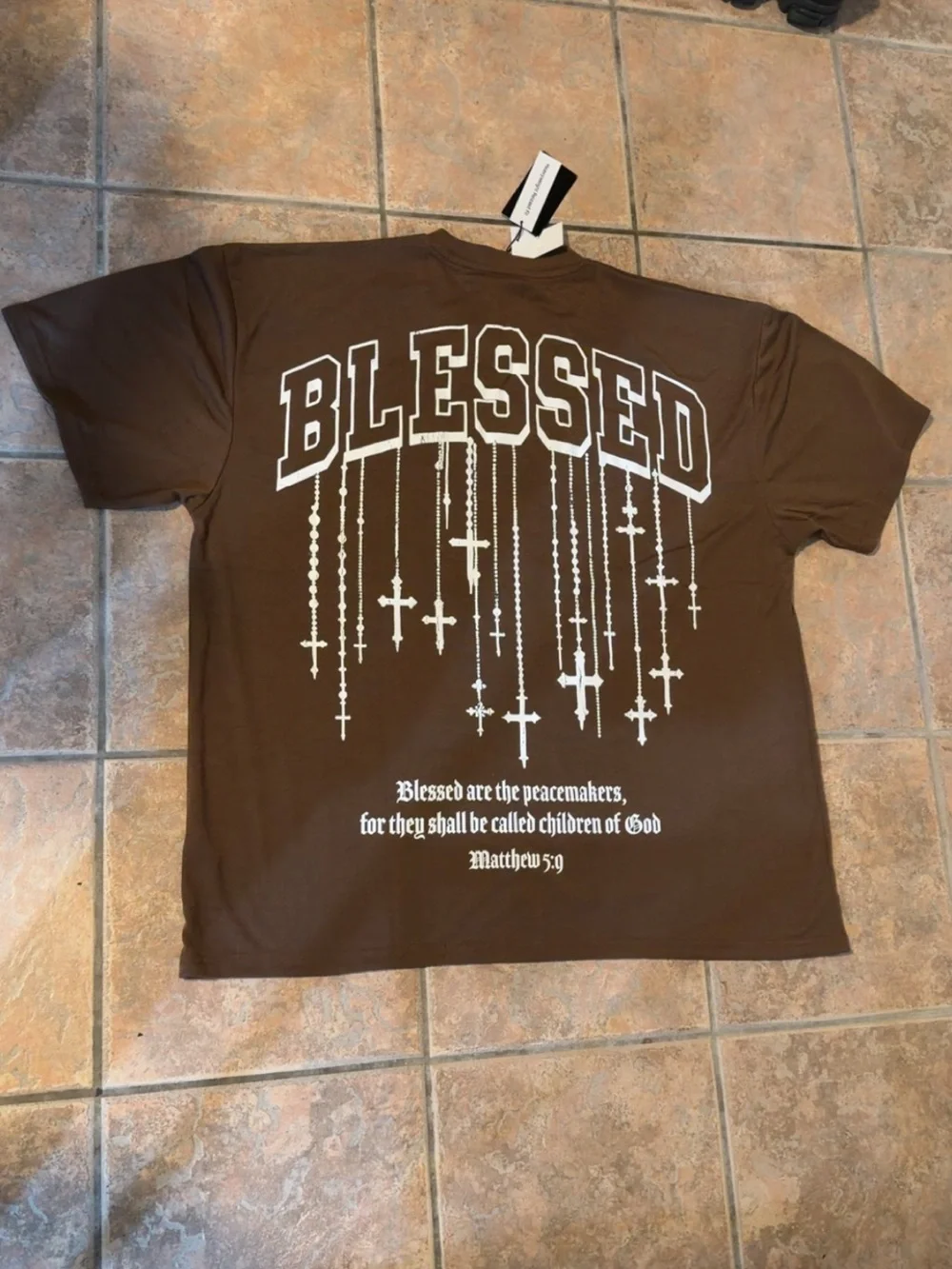Blessed Graphic Tee - Brown Men’s ' Shirt